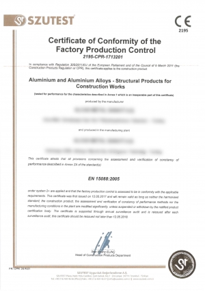 Certificats de qualité fournisseur