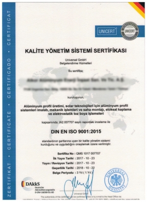 Certificats de qualité fournisseur