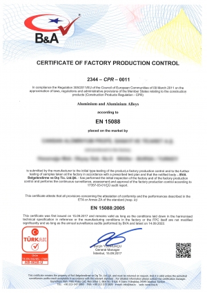 Certificats de qualité fournisseur