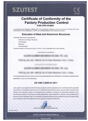 Certificats de qualité fournisseur