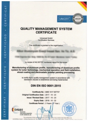 Certificats de qualité fournisseur