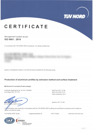 Certificats de qualité fournisseur