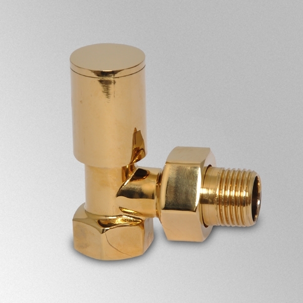 Decorative Radiator Valve Corner Gold