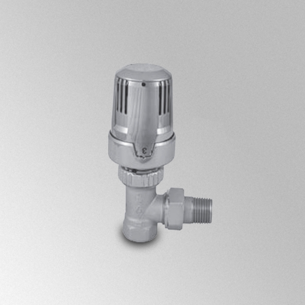 Thermostatic Corner Valve Body + Adjustment Group (Chrome)