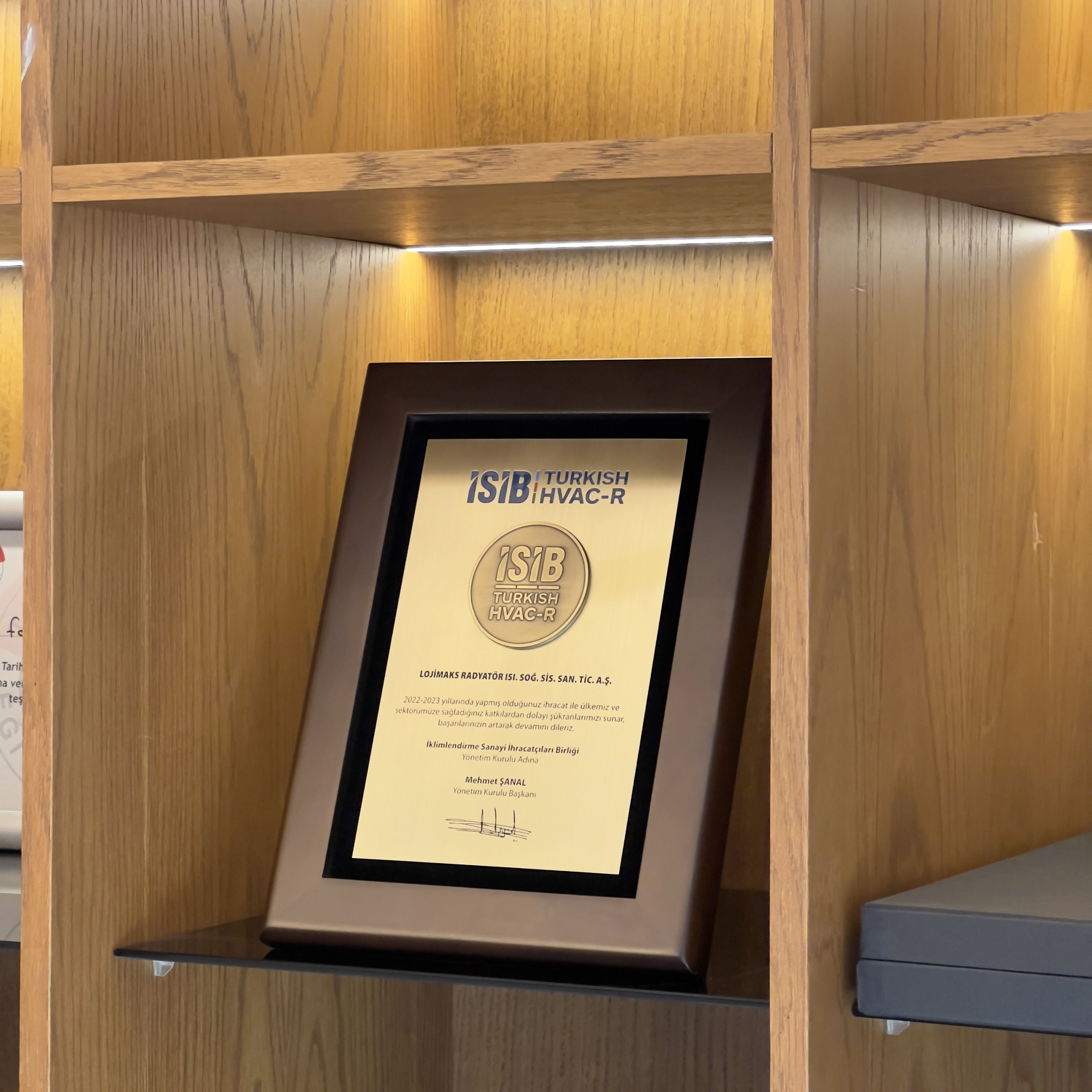 EXPORT AWARD FROM ISIB, TURKISH HVAC-R