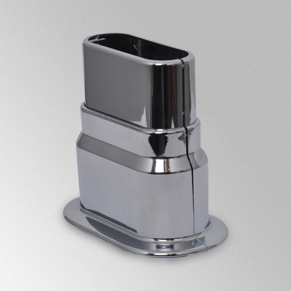 Double Adjustable Chrome Badge