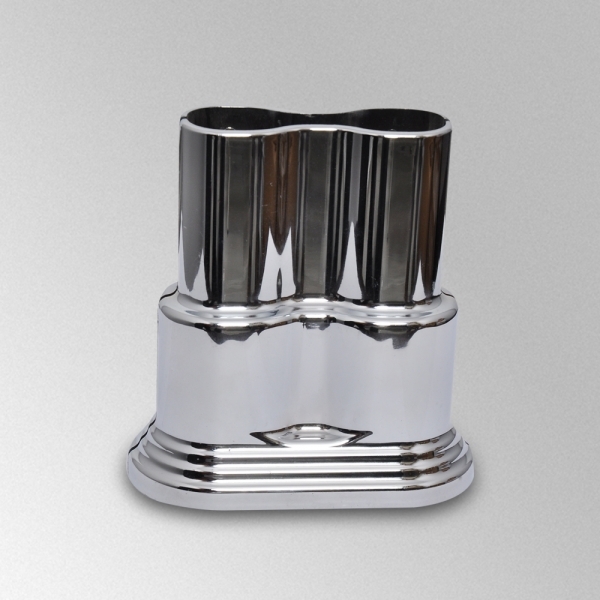 Double Chrome Badge